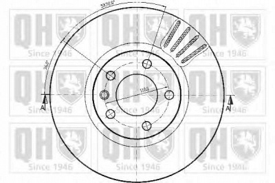 QUINTON HAZELL bdc4439 -  Тормозной диск